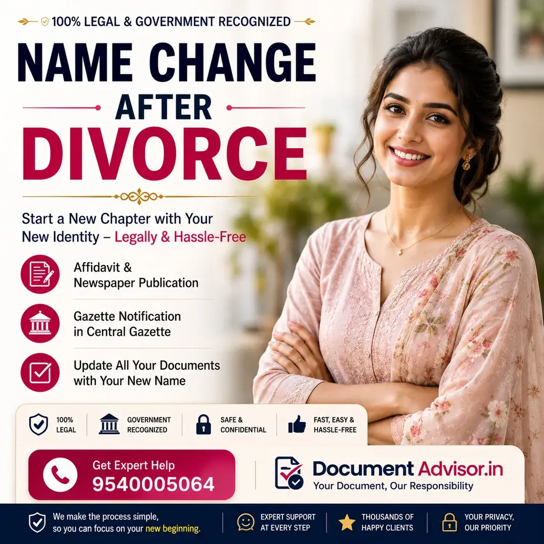 Name change after divorce in India: a certified copy of the divorce decree with the Aadhaar, PAN and passport records it is used to update